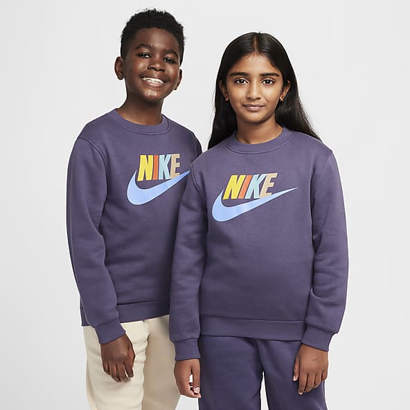 Purple nike crewneck top